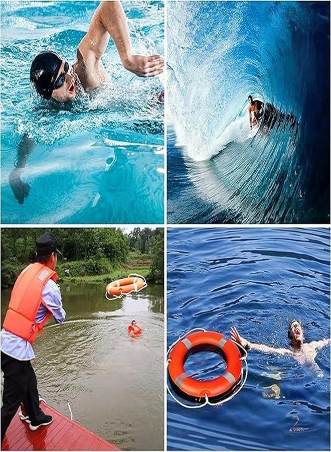 TheMujtaba Swimming Safety Tube Life Buoy Rubber Floating Ring Bracelet Buckle Buoy for Water Rescue Life Saving Rope,Pool Sea, River Sports Equipment - Image 5